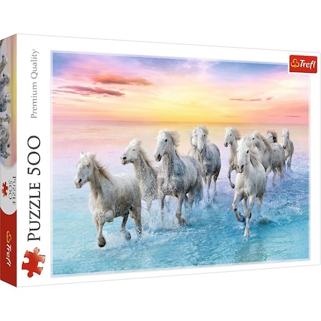 Trefl -37289 Galloping White Horses Jigsaw Puzzle - 500 Piece Trefl-37289